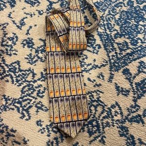 Zegna Mens sunflower tie